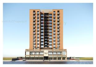Elevation of real estate project Aadhvan Rise located at Ghuma, Ahmedabad, Gujarat