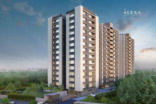 Elevation of real estate project Alexa located at Jagatpur, Ahmedabad, Gujarat