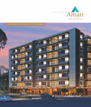 Elevation of real estate project Aman Heights located at Chiloda, Ahmedabad, Gujarat