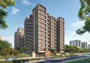 Elevation of real estate project Aspira located at Tragad, Ahmedabad, Gujarat