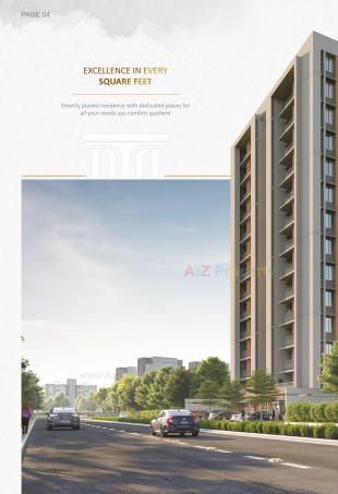 Elevation of real estate project Corus Ample located at Sola, Ahmedabad, Gujarat