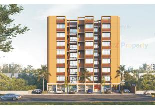 Elevation of real estate project Dhs Royal located at Singarva, Ahmedabad, Gujarat