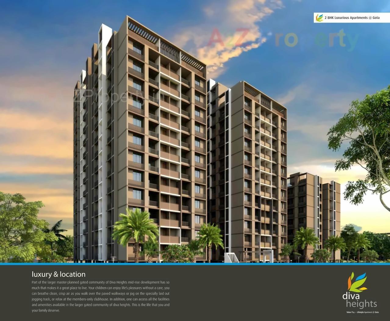 Diva Height | 2 BHK Flats at Gota, Ahmedabad