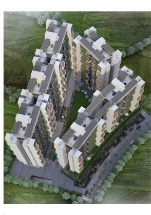 Elevation of real estate project Dwarkesh Fragrance located at Chandkheda, Ahmedabad, Gujarat