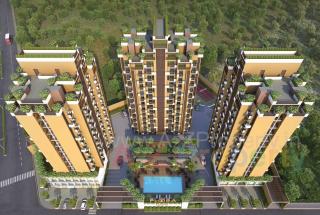 Elevation of real estate project Flora Ixora located at Ghuma, Ahmedabad, Gujarat