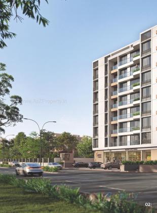 Elevation of real estate project Gamara Exotica located at Ghuma, Ahmedabad, Gujarat