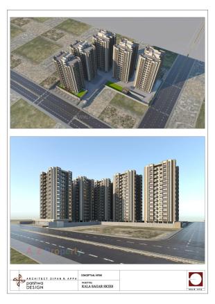 Elevation of real estate project Kala Sagar Skies located at Ahmedabad, Ahmedabad, Gujarat