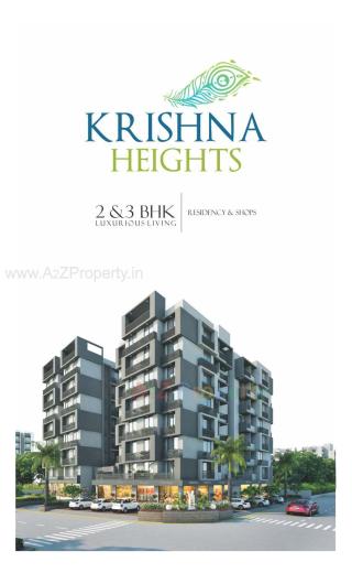 Elevation of real estate project Krishna Heights located at Bhadaj, Ahmedabad, Gujarat