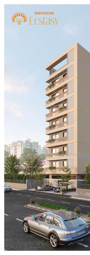 Elevation of real estate project Muktajeevan Ecstasy located at Vastrapur, Ahmedabad, Gujarat