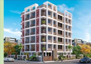 Elevation of real estate project Nandanvan Heights located at Ghuma, Ahmedabad, Gujarat