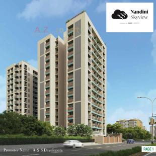 Elevation of real estate project Nandini Skyview located at Ahmedabad, Ahmedabad, Gujarat