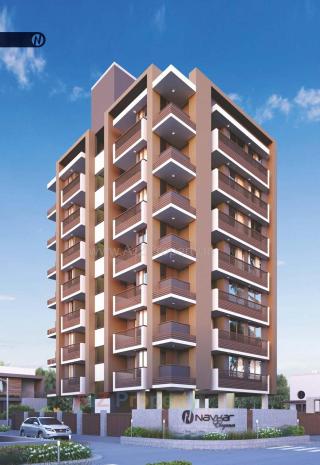 Elevation of real estate project Navkar Elegance located at Memnagar, Ahmedabad, Gujarat
