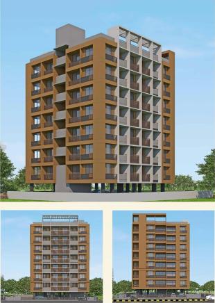 Elevation of real estate project Navmangal Flat located at Vasna, Ahmedabad, Gujarat