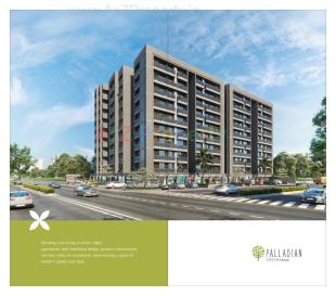 Elevation of real estate project Palladian Greens located at Ghuma, Ahmedabad, Gujarat