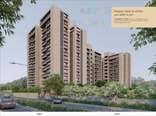Elevation of real estate project Parmeshwar Trident located at Tragad, Ahmedabad, Gujarat