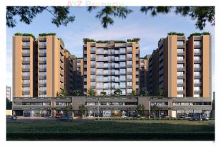 Elevation of real estate project Praharsh Serena located at Ghuma, Ahmedabad, Gujarat