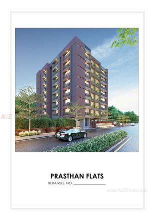 Elevation of real estate project Prasthan Appartments located at Memnagar, Ahmedabad, Gujarat