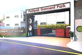 Elevation of real estate project Pushpak Garment Park located at Isanpur, Ahmedabad, Gujarat
