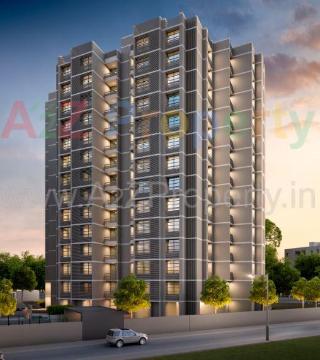 Elevation of real estate project Richmond Grand located at Makarba, Ahmedabad, Gujarat