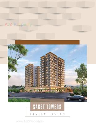 Elevation of real estate project Saket Towers located at Nikol, Ahmedabad, Gujarat