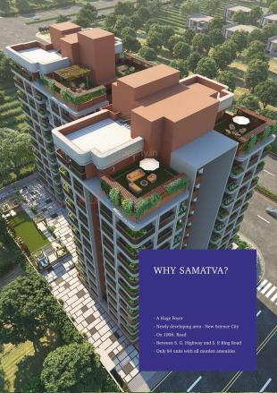 Elevation of real estate project Samatva Carnation located at Gota, Ahmedabad, Gujarat