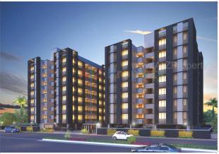 Elevation of real estate project Sanidhya Harmony located at Makarba, Ahmedabad, Gujarat