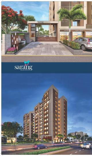 Elevation of real estate project Sarang Elegance located at Khoraj, Ahmedabad, Gujarat