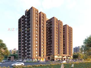 Elevation of real estate project Sarang Sky located at Khodiyar, Ahmedabad, Gujarat
