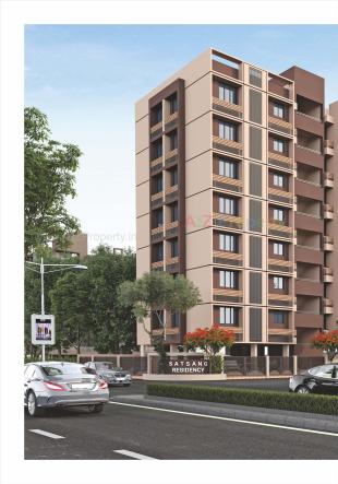 Elevation of real estate project Satsang Residency located at Ghuma, Ahmedabad, Gujarat