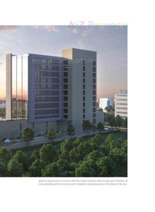 Elevation of real estate project Shaligram Corporates located at Makarba, Ahmedabad, Gujarat