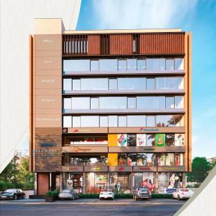 Elevation of real estate project Sharanam Elegance located at Manipur, Ahmedabad, Gujarat
