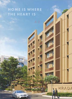 Elevation of real estate project Shri Hraday Appartments located at Paldi, Ahmedabad, Gujarat