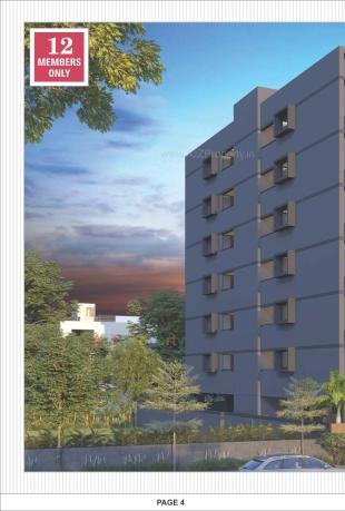 Elevation of real estate project Shubhadra Flats located at Paldi, Ahmedabad, Gujarat