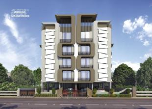 Elevation of real estate project Shyam Smruti located at Shekhpur, Ahmedabad, Gujarat