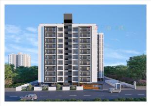 Elevation of real estate project Signature Celestia located at Tragad, Ahmedabad, Gujarat