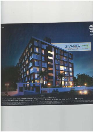 Elevation of real estate project Sivanta Apartments located at City, Ahmedabad, Gujarat