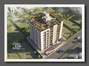 Elevation of real estate project Solis Optima located at Memnagar, Ahmedabad, Gujarat