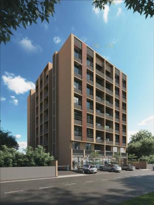 Elevation of real estate project Sthapatya Residency located at Ognaj, Ahmedabad, Gujarat
