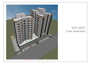 Elevation of real estate project Sun Crest located at Bhadaj, Ahmedabad, Gujarat