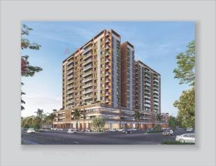 Elevation of real estate project The Twin Towers located at Hanspura, Ahmedabad, Gujarat