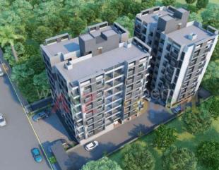 Elevation of real estate project Vraj Residency located at Gota, Ahmedabad, Gujarat