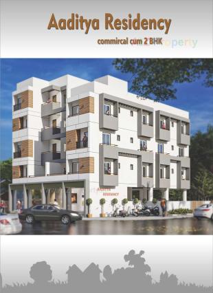 Elevation of real estate project Aaditya Residency located at Vadva, Bhavnagar, Gujarat