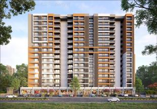 Elevation of real estate project Aavkar located at Sargasan, Gandhinagar, Gujarat