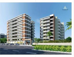 Elevation of real estate project Aavkar Avenue located at Uvarsad, Gandhinagar, Gujarat