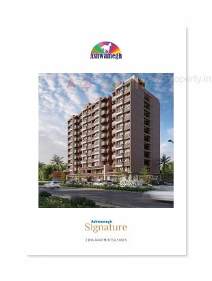 Elevation of real estate project Ashwamegh Signature located at Tarapur, Gandhinagar, Gujarat