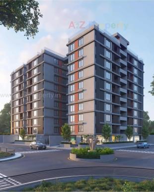 Elevation of real estate project Haridev Aatreya located at Sargasan, Gandhinagar, Gujarat