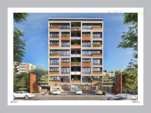 Elevation of real estate project Kesari located at Zundal, Gandhinagar, Gujarat