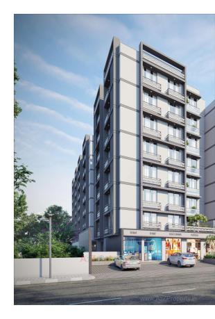 Elevation of real estate project Paras Residency located at Nana-chiloda, Gandhinagar, Gujarat