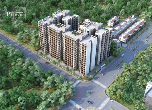 Elevation of real estate project Pramukh Parisar located at Uvarsad, Gandhinagar, Gujarat