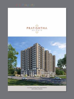 Elevation of real estate project Pratishtha Heights located at Kudasan, Gandhinagar, Gujarat